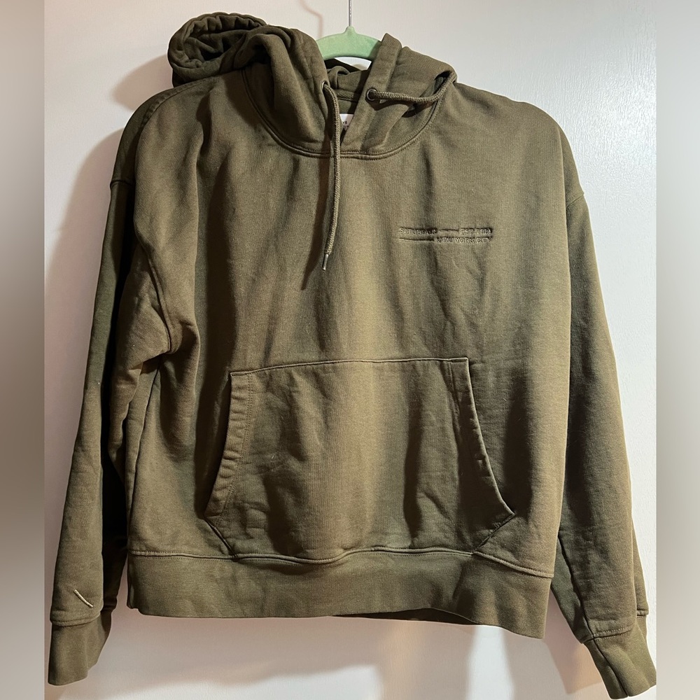 Saturdays New York City Olive Green Sweater
